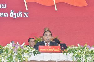 ກອງປະຊຸມໃຫຍ່ຜູ້ແທນອົງຄະນະພັກແຂວງສະຫວັນນະເຂດຄັ້ງທີ X ໄດ້ເຫັນດີເປັນເອກະພາບ ເລືອກເອົາສະຫາຍ ບຸນໂຈມ ອຸບົນປະເສີດ ເປັນເລຂາຄະນະບໍລິຫານງານພັກແຂວງ