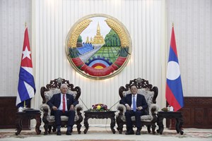 ນາຍົກລັດຖະມົນຕີ ພົບປະກັບ ປະທານປະເທດ ແຫ່ງ ສ ກູບາ