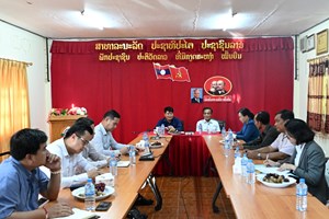 ລັດຖະມົນຕີຫົວໜ້າ ຫສນຍ ຕິດຕາມຊຸກຍູ້ການແກ້ໄຂໄພພິບັດນ້ຳຖ້ວມ  ຢູ່ແຂວງວຽງຈັນ