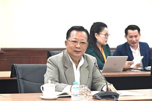 ພົອ ຈັນສະໝອນ ຈັນຍາລາດ ຊີ້ນຳກອງປະຊຸມປຶກສາຫາລືວຽກງານຄຸ້ມຄອງໄພພິບັດ