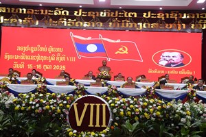 ໄຂກອງປະຊຸມໃຫຍ່ຜູ້ແທນອົງຄະນະພັກແຂວງໄຊຍະບູລີ ຄັ້ງທີ VIII