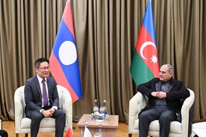 ຮອງຫົວໜ້າ ຄຕພ ເຂົ້າຢ້ຽມຂໍ່ານັບການນຳຂັ້ນສູງຂອງ ພັກອາແຊັກໄບຊານໃໝ່