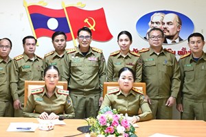 ມອບ-ຮັບໜ້າທີ່ ຫົວໜ້າກອງບັນນາທິການໜັງສືພິມຄວາມສະຫງົບ