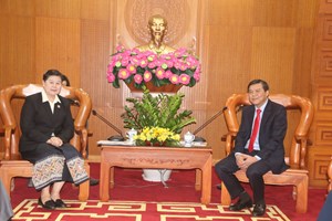 ຄະນະຜູ້ແທນ ຄອສພ ພົບປະກັບຄະນະໂຄສະນາສຶກສາຂົນຂວາຍປະຊາຊົນ ສສ ຫວຽດນາມ