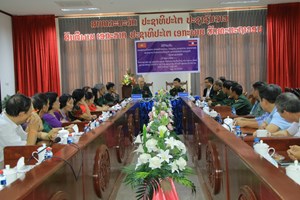 ຄະນະຜູ້ແທນອາດີດຊ່ຽວຊານທະຫານອາສາສະໝັກຫວຽດນາມ-ລາວ ຢ້ຽມຢາມແຂວງວຽງຈັນ.