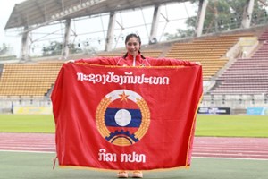 ນາງ ພູທະລັດ ອິນນຸດ ນັກກິລາແລ່ນ-ລານ ຍາດໄດ້ 3 ຫຼຽນຄຳ