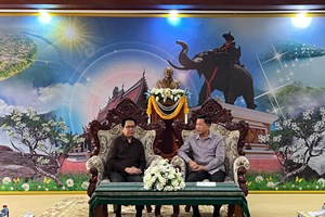 ການເຄື່ອນໄຫວວຽກງານຊາຍແດນຂອງ ທ່ານຮອງ ລມຕ ກະຊວງການຕ່າງປະເທດ ຢູ່2ແຂວງ