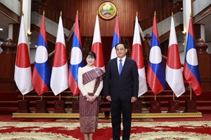 ນາຍົກລັດຖະມົນຕີ ແຫ່ງ ສປປ ລາວ ຕ້ອນຮັບການເຂົ້າຢ້ຽມຂໍ່ານັບຂອງ  ສົມເດັດ ເຈົ້າຍິງ ໄອໂກະ ແຫ່ງ ປະເທດຍີ່ປຸ່ນ