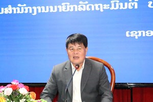 ຫົວໜ້າຫ້ອງວ່າການສໍານັກງານນາຍົກລັດຖະມົນຕີ ຊຸກຍູ້ວຽກງານປັບປຸງກົງຈັກການຈັດຕັ້ງ ຢູ່ແຂວງເຊກອງ