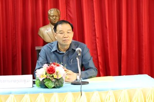 ຮອງປະທານ ສນຊ ເຄື່ອນໄຫວເຮັດວຽກຢູ່ແຂວງຄຳມ່ວນ