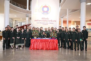 ກອງບັນຊາການທະຫານຊາຍແດນ ຢ້ຽມຊົມຫໍພິພິທະພັນປະຫວັດສາດກອງທັບ