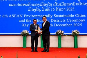 ເມືອງໄຊ ຮັບລາງວັນຕົວເມືອງທີ່ມີຄວາມຍືນຍົງ ດ້ານສິ່ງແວດລ້ອມ ອາຊຽນ ຄັ້ງທີ VI ປີ 2025