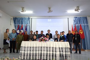 ເຊັນສັນຍາໂຄງການປູກໝາກອຶ, ສາລີ ແລະ ໝາກຖົ່ວເບີ