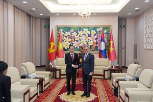 ລັດຖະມົນຕີກະຊວງການຕ່າງປະເທດ ຕ້ອນຮັບລັດຖະມົນຕີກະຊວງການຕ່າງປະເທດຫວຽດນາມ