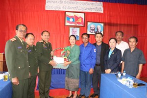 ການນໍາແຂວງເຊກອງ ຢ້ຽມຢາມ, ອວຍພອນ ພະນັກງານ-ນັກຮົບໂຮງໝໍທະຫານແຂວງ