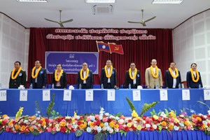 ຜູ້ຮັບສະໝັກເລືອກຕັ້ງເປັນ ສສຊ ຊຸດທີ X ປະຈໍາເຂດເລືອກຕັ້ງທີ 2 ແຂວງຜົ້ງສາລີ ລົງເຄື່ອນໄຫວສະເໜີຕົວ ແລະ ໂຄສະນາຫາສຽງ.