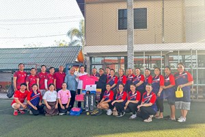 ວາລະສານອະລຸນໃໝ່ ແລະ ໂຮງພິມແຫ່ງລັດ ຈັດກິດຈະກໍາແຂ່ງຂັນກິລາບານເຕະມິດຕະພາບ