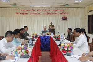 ລົງຕິດຕາມວຽກງານກຽມການເລືອກຕັ້ງເມືອງສະໜາມໄຊ