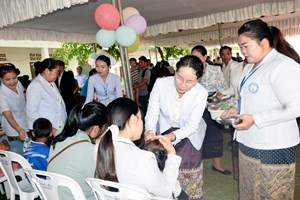 ສາລະວັນ ເປີດຂະບວນການຢອດຢາວັກຊິນກັນພະຍາດແຫ່ງຊາດ ໂຕ້ຕອບພະຍາດເປ້ຍລ່ອຍ ໃຫ້ເດັກອາຍຸລຸ່ມ 5 ປີ