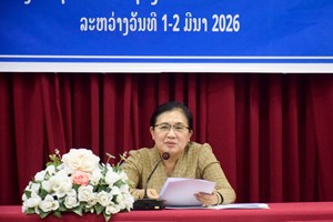 ຮອງລັດຖະມົນຕີກະຊວງສືກສາທິການ ແລະ ກິລາ ເຄື່ອນໄຫວເຮັດວຽກຢູ່ແຂວງສາລະວັນ