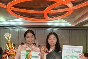 ນາງ ພອນລິສາ ສິນລະປະກິດ ໄດ້ຫຼຽນຄຳ ງານໂອແລັມປິກແຂ່ງຂັນ ວິຊາຄະນິດສາດ