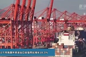 ມູນ​ຄ່າ​ການ​ສົ່ງ​ອອກ ​ແລະ ​ນຳ​ເຂົ້າ​ສິນ​ຄ້າ​ທີ່​ຈັບ​ຕ້ອງ​ໄດ້​ຂອງ​ຈີນ​ ເພີ່ມ​ຂຶ້ນ 18.3%