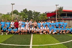 2 ພາກສ່ວນ ແຂ່ງຂັນບານເຕະມິດຕະພາບ ເພື່ອເສີມສ້າງຄວາມສຳພັນ