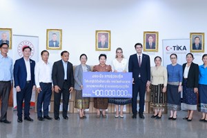 TIKA ມອບເຄື່ອງຊ່ວຍເຫຼືອປະຊາຊົນທີ່ໄດ້ຮັບຜົນກະທົບຈາກພາຍຸ​ລະ​ດູ​ຮ້ອນ