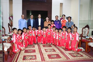 ລັດວິສາຫະກິດໄຟຟ້າລາວ ຮ່ວມສົ່ງເສີມທີມເບສະຫວັນ  ແຂ່ງຂັນບານເຕະ ຢູ-10 ຊີງແຊັມເຍົາວະຊົນອາຊຽນ 2026 ທີ່ປະເທດໄທ