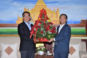 ທູດຫວຽດນາມ ເຂົ້າອວຍພອນ ຄຕພ ໃນໂອກາດປີໃໝ່ລາວ ພສ 2569