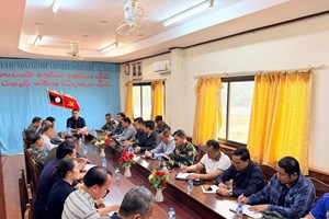 ຕິດຕາມສະພາບການໄຟໄໝ້ລາມປ່າ ໃນເຂດພູເຂົາຄວາຍ