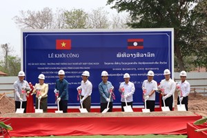 ວາງສີລາລືກ ໂຄງການກໍ່ສ້າງໂຮງຮຽນສາມັນວິຊາຊີບແບບປະສົມວັງເງິນ