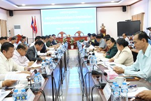 ຄໍາມ່ວນ ຫາລືການວຽກງານດໍາເນີນກອງປະຊຸມຄັ້ງປະຖົມມະລຶກ