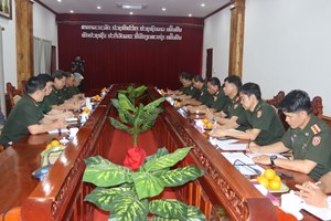 ຄະນະນຳ ກົມວິທະຍາສາດ-ປະຫວັດສາດການທະຫານ ເຄື່ອນໄຫວເຮັດວຽກຢູ່ແຂວງຫຼວງພະບາງ