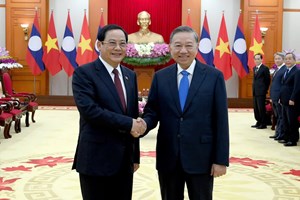 ນາຍົກລັດຖະມົນຕີ ສປປ ລາວ ເຂົ້າຢ້ຽມຂໍ່ານັບ ເລຂາທິການໃຫຍ່ປະທານປະເທດ ແຫ່ງ ສສ ຫວຽດນາມ