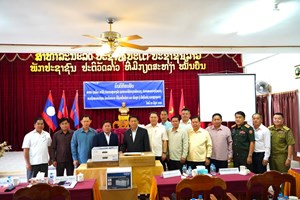 ການນຳແຂວງຫຼວງພະບາງ ຕິດຕາມໂຄງການກໍ່ສ້າງພື້ນຖານໂຄງລ່າງ ຢູ່ເມືອງໂພນໄຊ