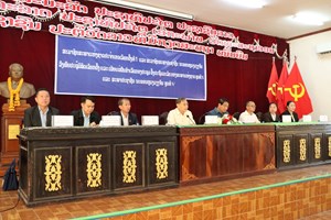 ສສຊ-ສປນວ ພົບປະຜູ້ມີສິດເລືອກຕັ້ງ ແລະ ເຜີຍແຜ່ຜົນສໍາເລັດກອງປະຊຸມຄັ້ງປະຖົມມະລືກ