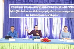 ສສຊ ເຂດ 1 ແລະ ສສນວ ລົງພົບປະຜູ້ມີສິດເລືອກຕັ້ງ