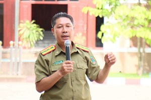 ຝຶກອົບຮົມຄວາມຮູ້ພື້ນຖານ ການສະກັດກັ້ນ ແລະ ຕ້ານອັກຄີໄພ ໃຫ້ຫ້ອງການ ສນຊ