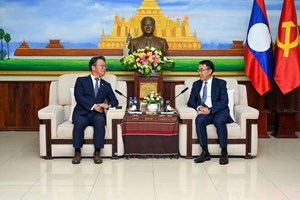ຫົວໜ້າ ຄຕພ ຕ້ອນຮັບການເຂົ້າຢ້ຽມອໍາລາ ຂອງເອກອັກຄະລັດຖະທູດ ສ ເກົາຫຼີ