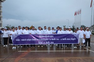 ແຂວງວຽງຈັນ ສະຫຼອງວັນກິລາ-ກາຍຍະກຳແຫ່ງຊາດ ຄົບຮອບ 60 ປີ ຢ່າງຄຶກຄື້ນ