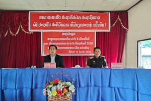 ທະຫານເມືອງແກ່ນທ້າວ ສະຫຼຸບວຽກງານຮອບດ້ານ 6 ເດືອນຕົ້ນປີ