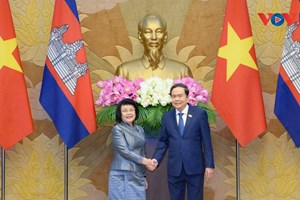 ການ​ຮ່ວມ​ມື​ສະ​ພາ​ແຫ່ງ​ຊາດ​ແມ່ນ​ຊ່ອງ​ທາງ​ສຳ​ຄັນ​ໃນ​ການ​ພົວ​ພັນ ຫວຽດ​ນາມ - ກໍາປູ​ເຈຍ