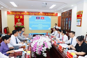 ຄະນະ ຄອສພ ລາວ ພົບປະກັບ ຄະນະໂຄສະນາສຶກສາ ແລະ ຂົນຂວາຍປະຊາຊົນ ແຂວງນິງບິງ