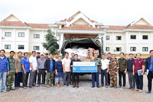 ສ​ພ​ຂ ຄໍາມ່ວນ ຕິດຕາມສະພາບໄພພິບັດນໍ້າຖ້ວມຢູ່ເມືອງຄູນຄໍາ