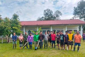 ຕາແສງໜອງງາ ສ້າງຂະບວນການ ອະນາໄມ ຕ້ອນຮັບສົກຮຽນໃໝ່