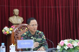 ພົນເອກ ຄໍາລຽງ ອຸທະໄກສອນ ເຄື່ອນໄຫວເຮັດວຽກຢູ່ແຂວງອຸດົມໄຊ