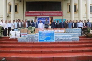 ອຸດົມໄຊ ໄດ້ຮັບອຸປະກອນ ແລະ ເຄື່ອງຊ່ວຍເຫຼືອເພື່ອຟື້ນຟູການຜະລິດກະສິກຳ