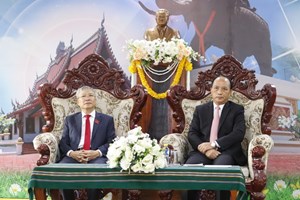 ເລຂາພັກແຂວງອັດຕະປື ຕ້ອນຮັບຄະນະຜູ້ແທນຂັ້ນສູງນະຄອນດາໜັງ