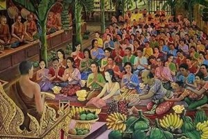 ບຸນຫໍ່ເຂົ້າສະຫຼາກ ບຸນປະເພນີຂອງຊາວພຸດ
